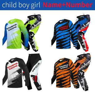 motocross gear set for kids racing suit child cross Jersey and Pant Enduro boy girl MX ATV MTB MOTO 3 4 5 6 7 8 9 10 11 years
