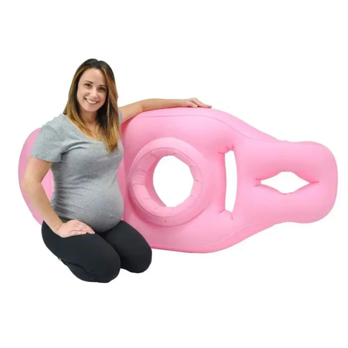With Holes Inflatable Maternity Bed Foldable Adjustable Firmness Maternity Sleeping Mat Includes Air Pump