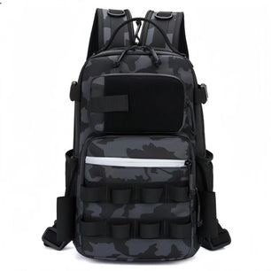 Fishing Backpack with Rod Holders Fish Tackle Storage Gear Equipment Bag Multi-functional Camping Outdoor Organizer Lure Bag