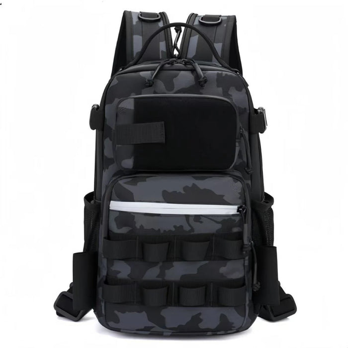 Fishing Backpack with Rod Holders Fish Tackle Storage Gear Equipment Bag Multi-functional Camping Outdoor Organizer Lure Bag