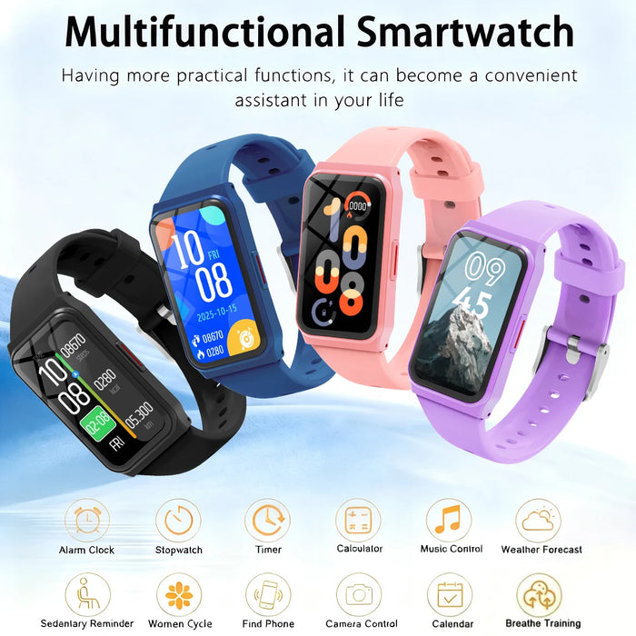 New Smart Watch Lightweight Health&Sleep Monitoring Multiple Sport Modes Music Control For Men Women Smartwatch Holiday Gifts