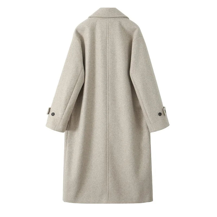 European and American Women's Clothing, New, Soft Loose Lapel Long-sleeved Coat and Coat
