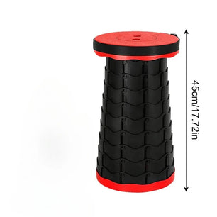 Outdoor Portable Barbecue Camping Fishing Telescopic Folding Stool Home Hand Carry Plastic Stool