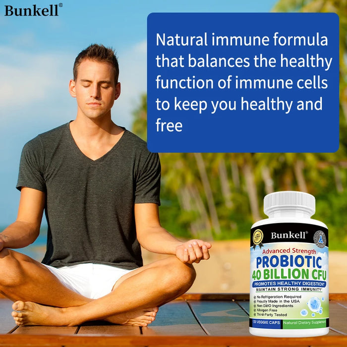 Daily Probiotic Nutritional Supplement - 40 Billion CFU for Gut Health - Probiotics for Men and Women - Digestive Health