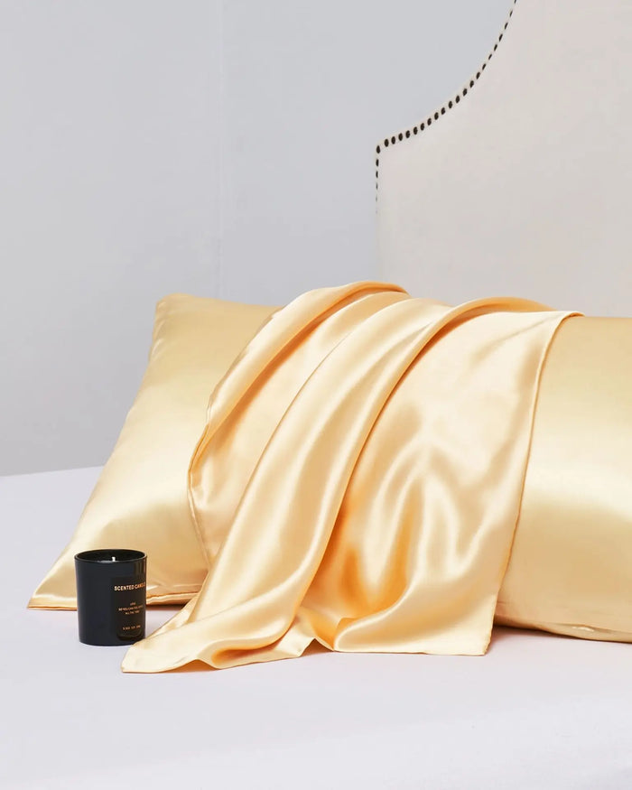 Bedsured King Size Satin Pillowcase Set of 2 - Silky Pillow Cases for Hair and Skin with Envelope Closure Gifts for Women Men