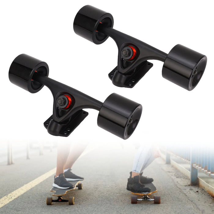 7 Inch Skateboard Trucks with Wheels 65x51mm Longboard Trucks Wheels Combo Set Aluminum Alloy Skateboard Trucks with Wheels