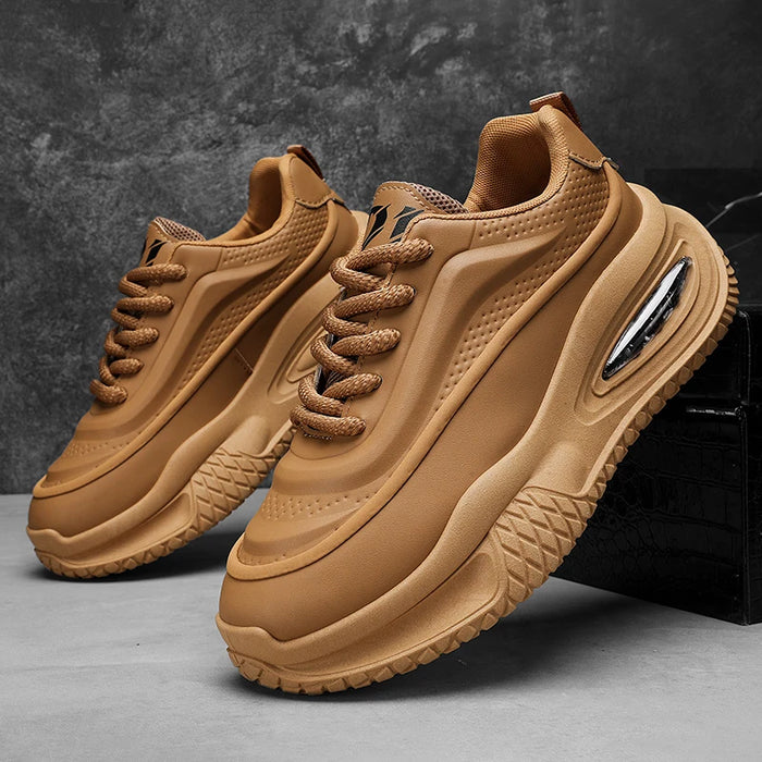 Men's Casual Sports Shoes, Fashionable Thick Soled Skateboarding Shoes, Trendy and Comfortable Men's Shoes Suitable for Outdoor