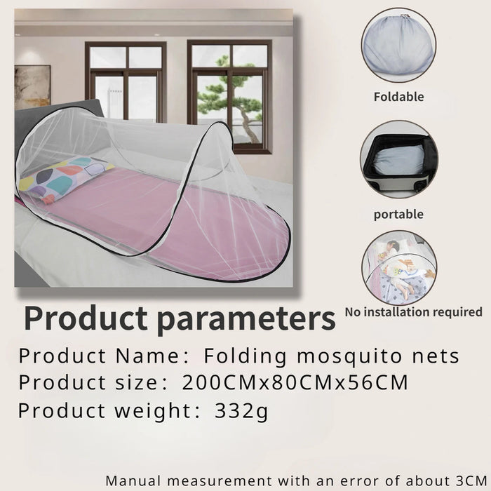 Outdoor Camping Mosquito Nets Family Picnics Travel Mosquito Net Foldable Portable and Installation Free Mosquito Nets Bed Tent