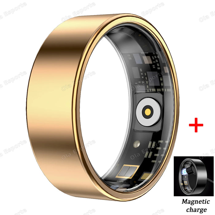 2025 New Smart Ring Blood Oxygen Heart Rate Sleep Monitoring Sports GPS Tracking Remote Care 5ATM Waterproof smartring Men Women