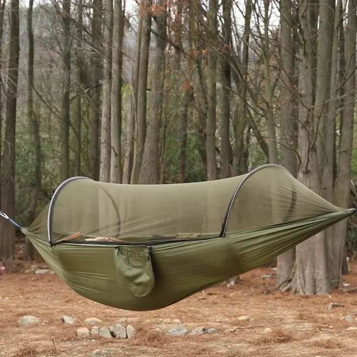 2 Person Outdoor Camping Hammock with Mosquito Net Portable Comfortable Sleeping Tent Hammock Outdoor Furniture Bed