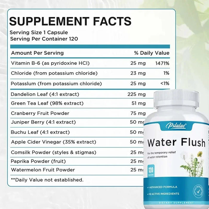 Diuretic Weight Loss Supplement - Help Eliminate Edema, Detox, Fat Burning, Healthy Weight Management