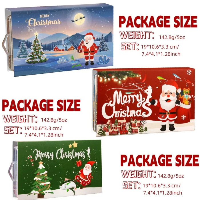 Fishing Lures Set Christmas Bait Box Fishing Tackle Sets Lure Fish Bait and Hook Christmas and New Year Gift Fishing Gear