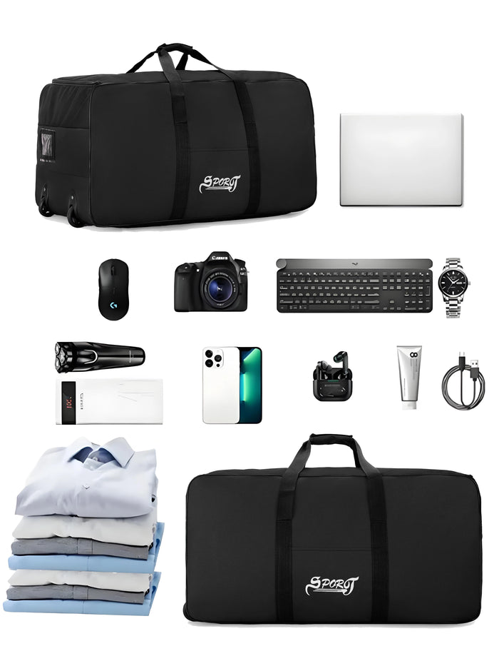 Outdoor Camping Style Picnic Equipment Cosmetics Bag Clothing Tent Supplies Storage Box with Wheels Large Capacity Extra Large Travel Bag