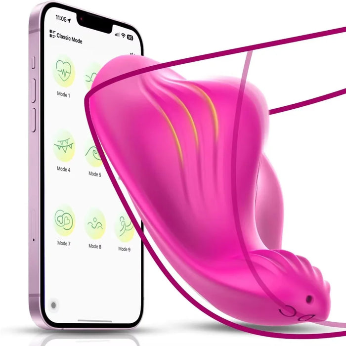 APP Wearable Vibrator Sex Toy for Women 9 Modes Powerful Two Point Stimulation Personal Massager Rechargeable Couple Sex Toys
