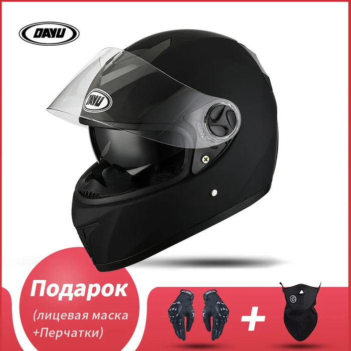 Motorbike Helmet  For Adults Motocross Helmets Casco Motorbike Helmet Full Face  Modular Dual Lens Double Visors