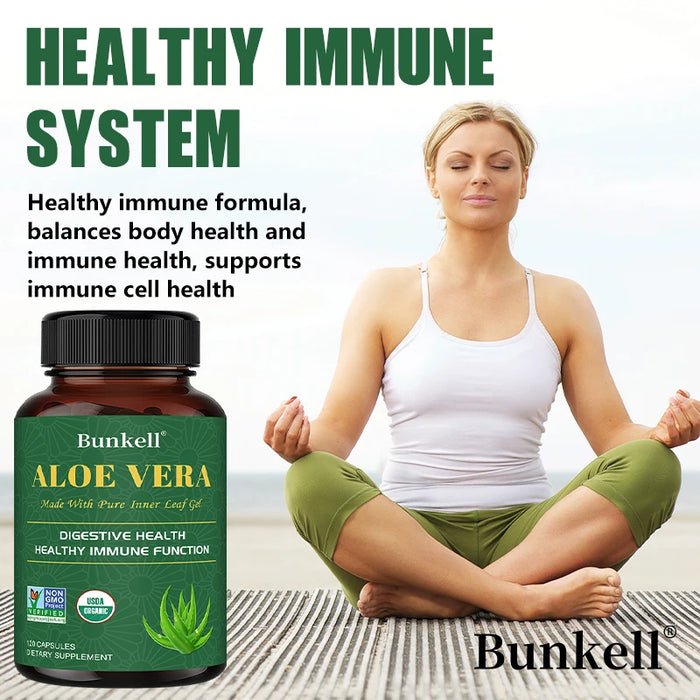 Aloe Vera Supplement - Made with Organic Aloe Vera, Support Digestion, Skin and Joint Health for Men and Women