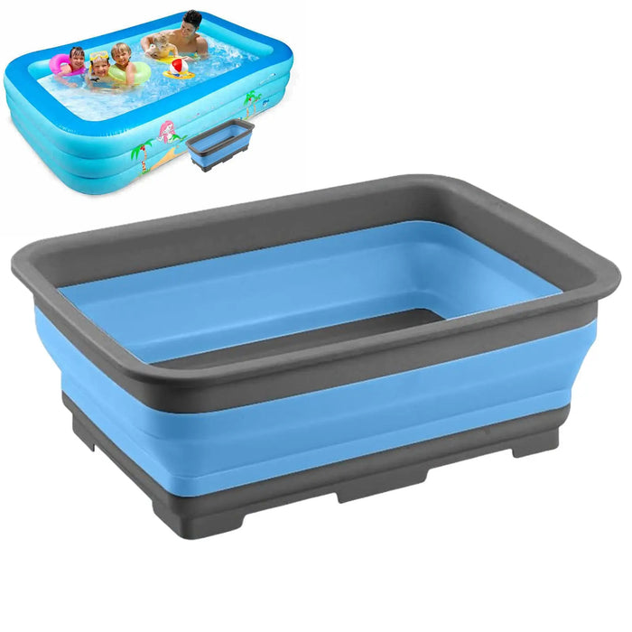 Collapsibles Foot Bath Basin for Soaking Feet,Foot Soak Tub,Plastic Foot Bucket Foldable Laundry Basket Pool Accessories