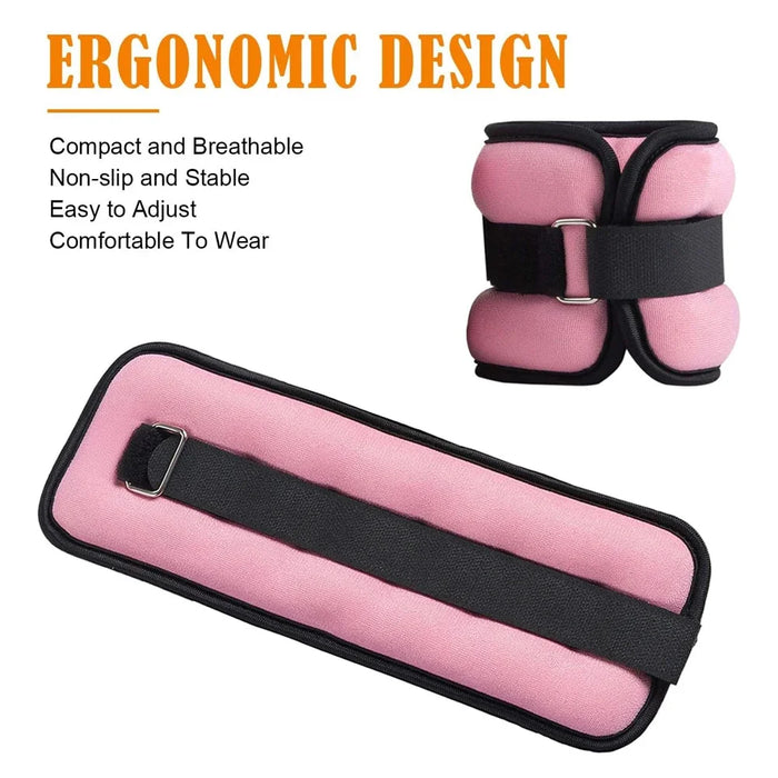 1Pair Ankle Weights for Men Women Kids,(0.5kg / 1kg Each Pack) Leg Arm Wrist Weights with Adjustable Strap for Running, Gym
