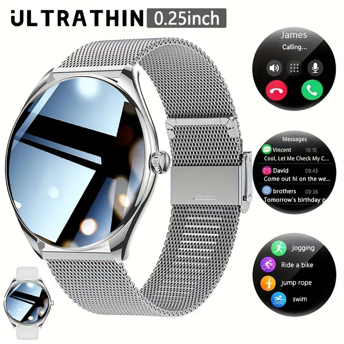 2025 New Utral Thin Women Smart Watch 1.43-inch HD AMOLED Display Bluetooth Call Multi-Sport Tracker Music Player Smart Watch