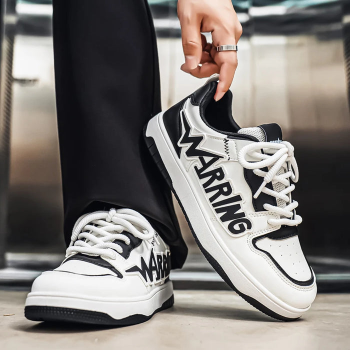 Fashion White Designer Skateboard Shoes Men Streetwear Hip Hop Sneakers Men Luxury Platform Skateboard Sneakers Men Basket Homme