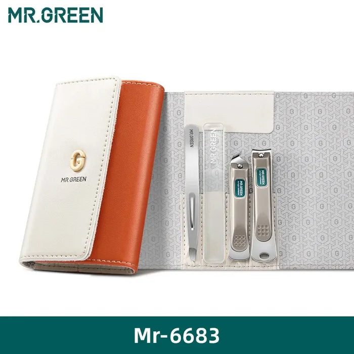 MR.GREEN Fashionable Manicure Sets Personal Care Tools Stainless Steel Travel Kits Nail Clippers Eyebrow Tweezer