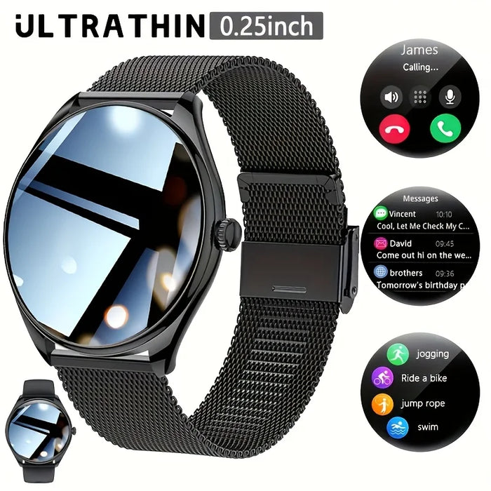 2025 New Utral Thin Women Smart Watch 1.43-inch HD AMOLED Display Bluetooth Call Multi-Sport Tracker Music Player Smart Watch