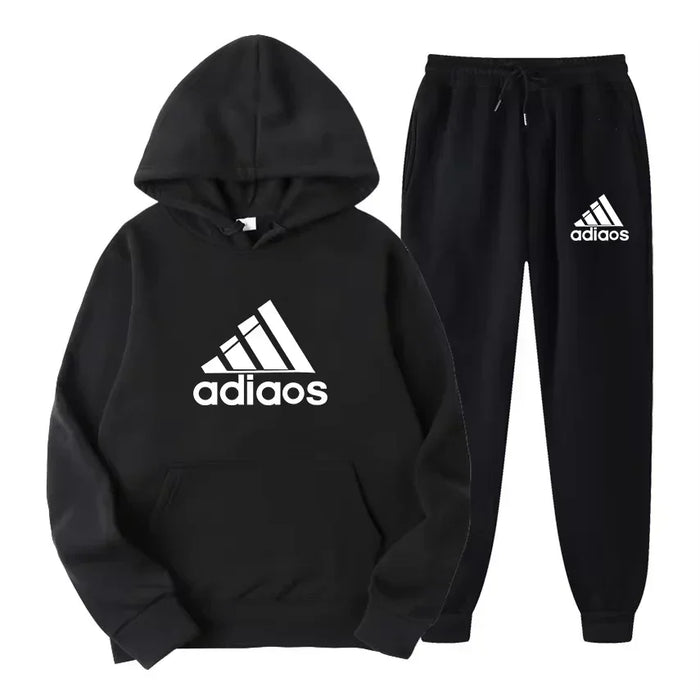 2025 Autumn-Winter Warmth-Enhanced Comfortable Leisure Fitness Sports Set: Two-piece set including hooded sports shirt and joggi