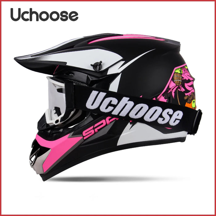 DOT Adult Female Men Helmets Motocross Kask Cross Downhill Soporte Casco Off Road Helmet Racing Classic Motorcycle Enduro