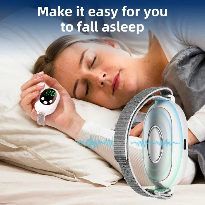 Smart Handheld Wireless EMS Relaxation Device Anti-Anxiety Palm Help Sleep Massager for Body Improved Deep Sleep Aid Instrument
