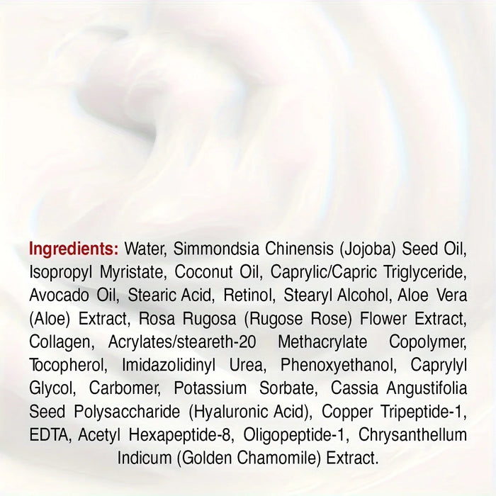 Collagen Cream for Face with Retinol and Hyaluronic Acid, Day Night Collagen Anti Aging Skincare Facial Moisturizer