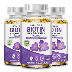 Balancer biotin supplement supports healthy hair, skin and nails, and a healthy immune system