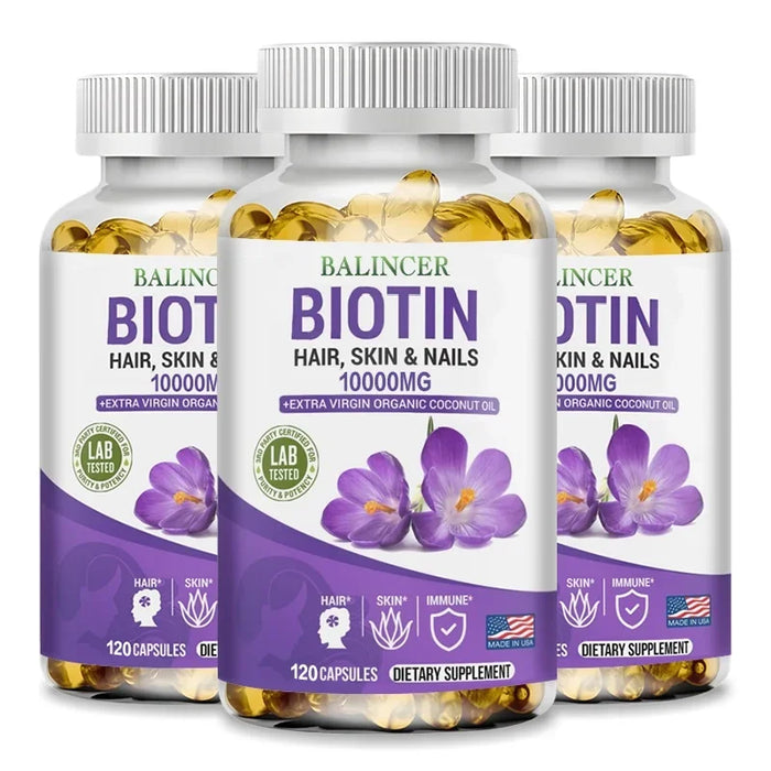 Balancer biotin supplement supports healthy hair, skin and nails, and a healthy immune system