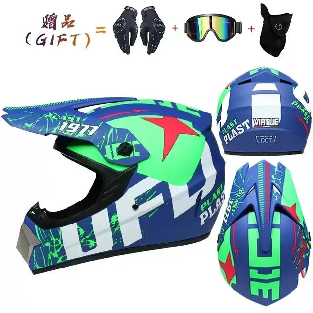 Motorcycle Helmet Off-road Helmet Bike Downhill AM DH Cross Helmet Capacete Motocross Casco Send 3 Gift Man Children Motocross