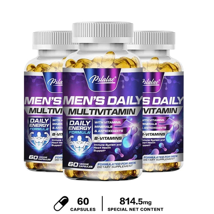 Men's Daily Multivitamin Supplement - for Immunity, Energy and Stamina, Digestion, Skin, and Overall Health