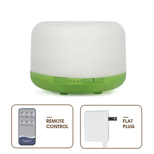 500ml Essential Oil Diffuser Quiet Aroma Mist Diffusers Ultrasonic Air Humidifier Remote Control Timing Function with Lights