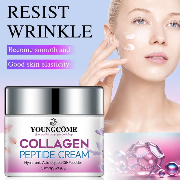 Collagen Peptide Face Cream Activates The Skin Deeply Nourishes Strongly Tightens Obviously Smoothes Creates A Shiny Complexion