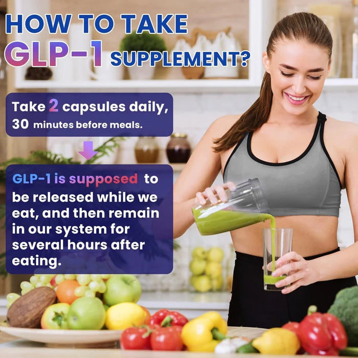 GLP-1 Supplement - Promote Metabolism, Enhance Intestinal Health, Control Appetite, Improve Immune Function, Anti-oxidationSuppl