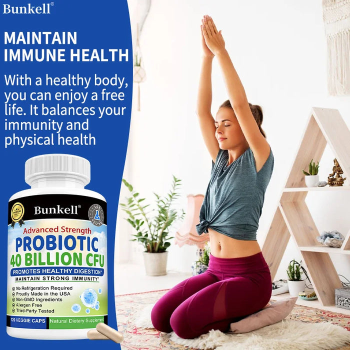 Daily Probiotic Nutritional Supplement - 40 Billion CFU for Gut Health - Probiotics for Men and Women - Digestive Health