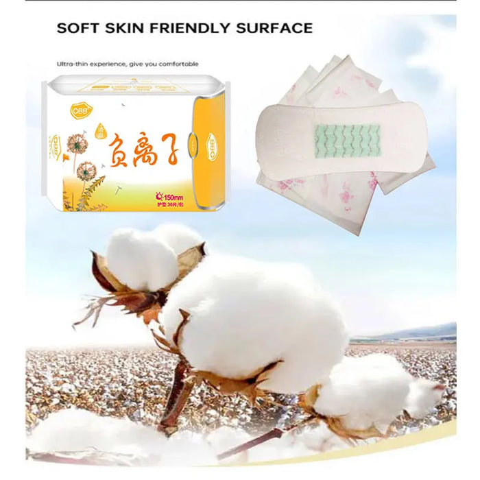 600pcs/20packs Anion Menstrual Pad Sanitary Towels Panty Liners For Women Health Care Feminine Hygiene Product Towels Cotton Pad