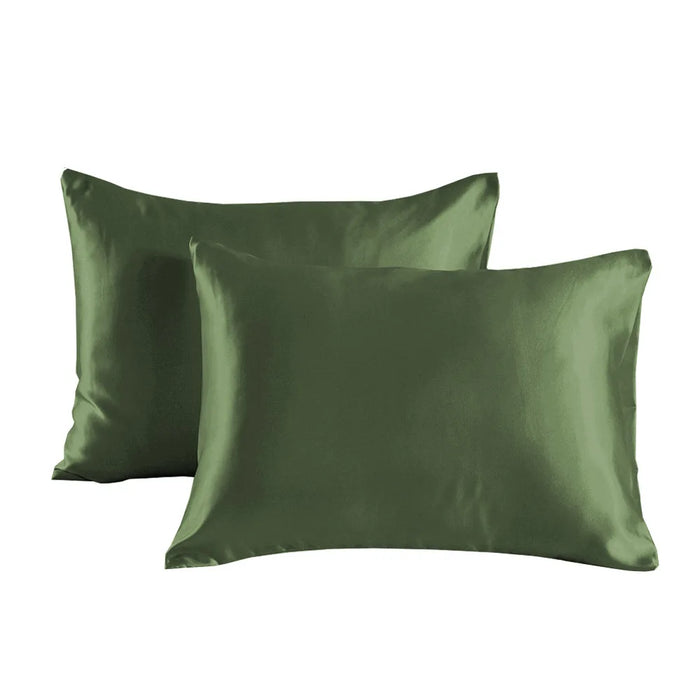 Bedsured King Size Satin Pillowcase Set of 2 - Silky Pillow Cases for Hair and Skin with Envelope Closure Gifts for Women Men