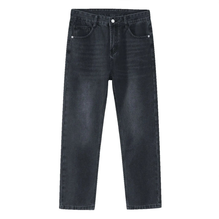 2026 Women's Fashion Basic Jeans Trendy Casual Straight-Leg Vintage Cropped Jeans Commute Shopping Vacation Wear