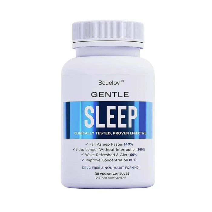 Adult Sleep Supplement Melatonin 5mg, with Magnesium Glycinate, Valerest & Ashwagandha, Helps Relax and Promote Natural Sleep