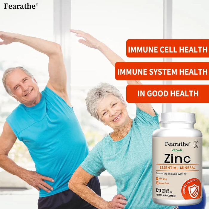 Zinc Supplement - Superior Zinc Absorption Boosts Immune Support, Sleep & Energy, Supports Respiratory Health,Non-GMO