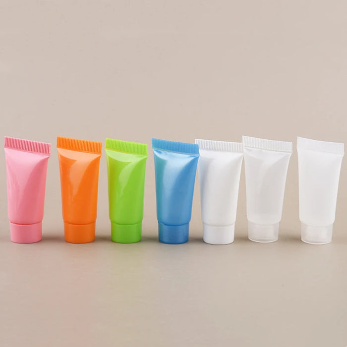 5ml Color Facial Cleanser Hand Cream Lotion Cosmetics Subpackage Hose Small Sample Bottle Portable