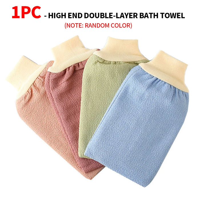8PCS/4PCS/1PC - High end double-layer bath gloves and towels - Personal care bath tools