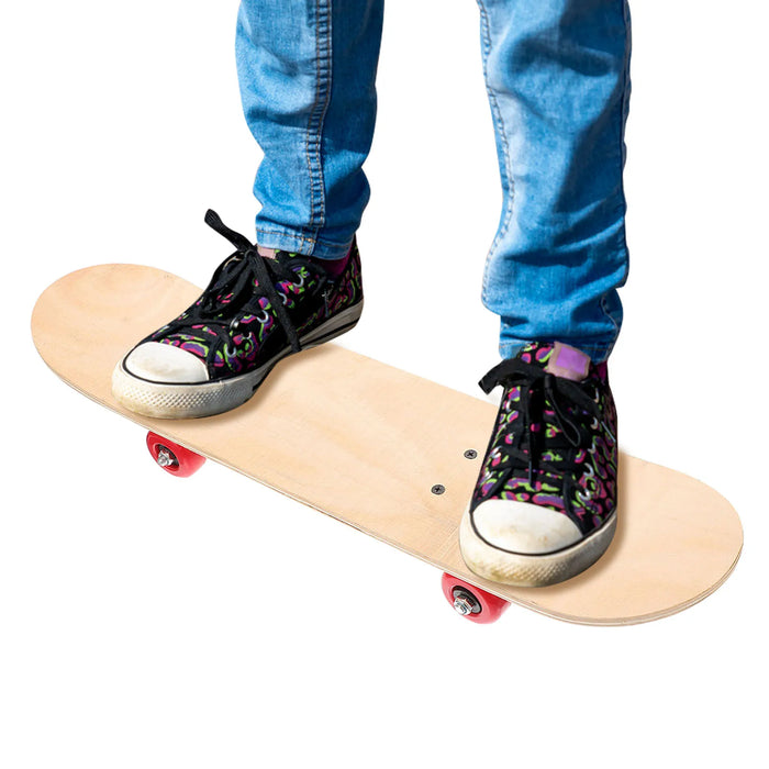 85X23 Inches Kids Blank Skateboard Diy Graffiti Wooden Outdoor Sports Trick Pvc Childrens Sports Toy Skateboard Deck