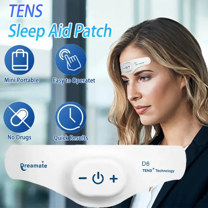 TENS Sleeping Aid Electric Massager Help Sleep Night Anxiety Therapy Relief Health Care Relieve Pressure and Migraine