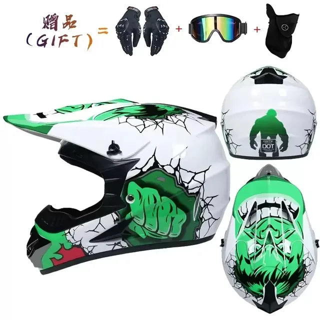 Motorcycle Helmet Off-road Helmet Bike Downhill AM DH Cross Helmet Capacete Motocross Casco Send 3 Gift Man Children Motocross