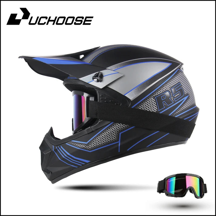 DOT Motocross Helmets  Kask Cross Downhill Soporte Casco Off Road Helmet Racing Classic Motorcycle Original Protective Glasses
