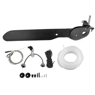 Kayaks Rudder Canoeing Rudder Plastic Canoeing Accessory Tail Vane Rudder Set for Sea Kayaks Fishing Boat Ship Sea Kayaks Rudder